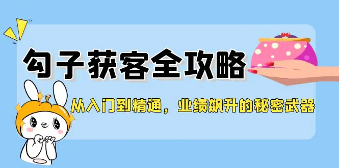 从入门到精通，勾子获客全攻略，业绩飙升的秘密武器 - 3A资源站-3A资源站