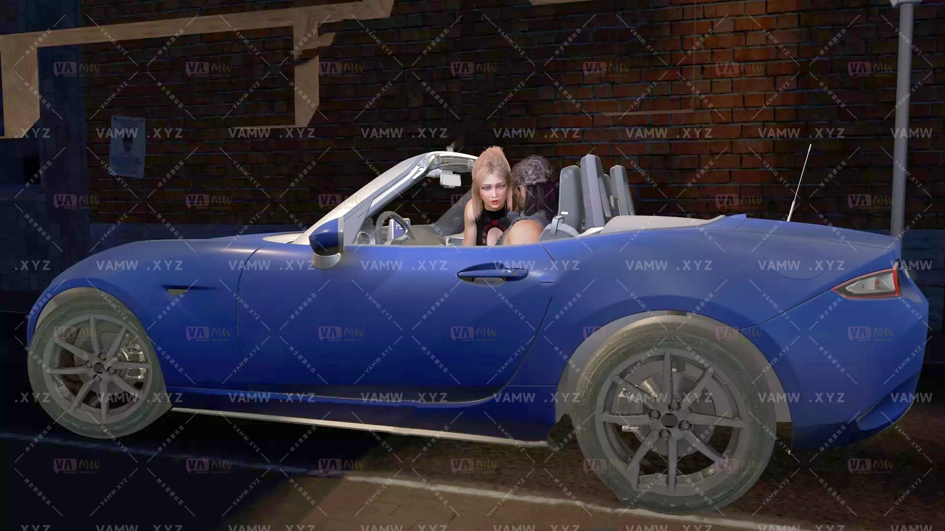 [VAM场景]真实女友游戏 KittyMocap.KM442_Blowjob_in_the_car.1.var-3A资源站